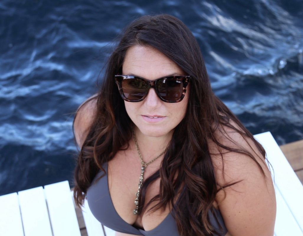 Lake side in the Trish Triangle Bikini Top