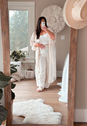 Long Lace Boho Duster