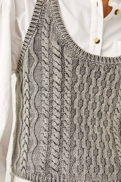 Free People High Tide Cable Sweater Tank