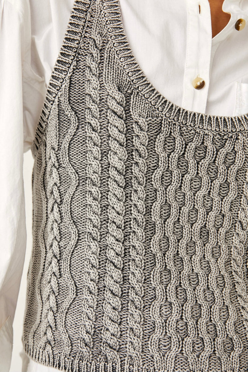 Free People High Tide Cable Sweater Tank