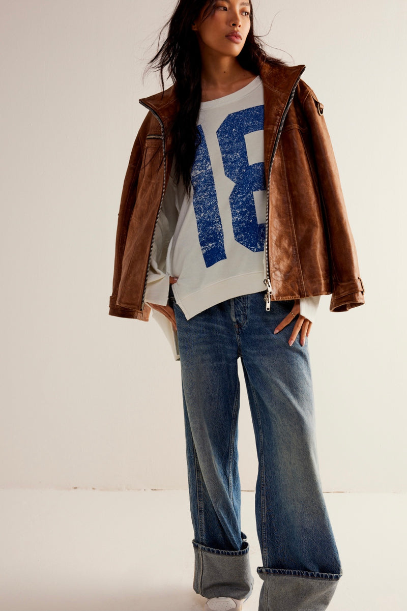 Free people american babe pullover deals