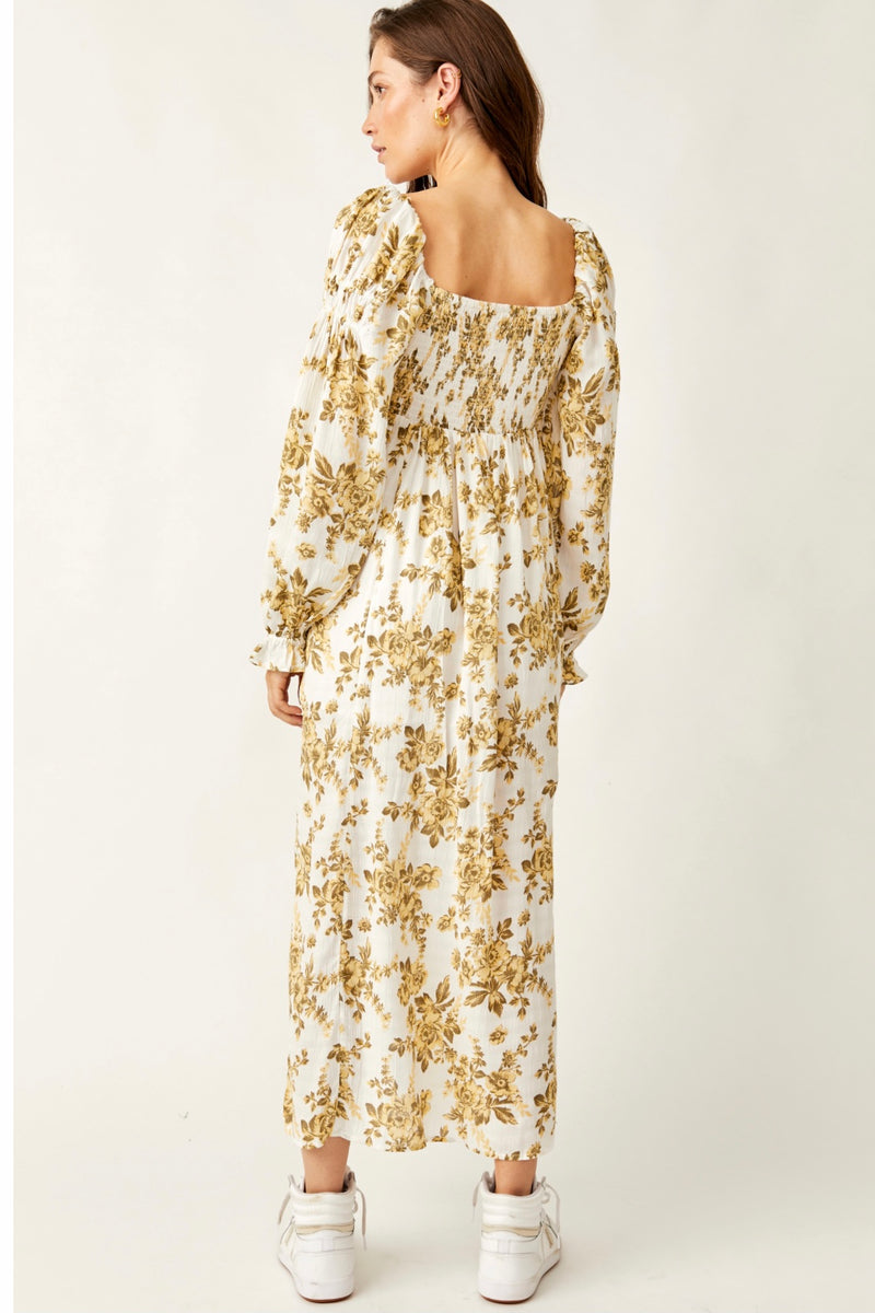 Free People Jaymes Midi Floral Dress