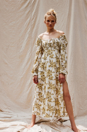 Free People Jaymes Midi Floral Dress