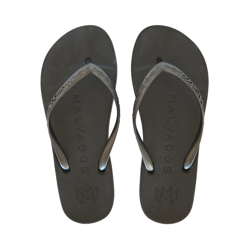 Malvados, playa, comfortable, supportive, toe, pillow, cushion, flip flop, onyx