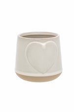 Stoneware| heart| pot|