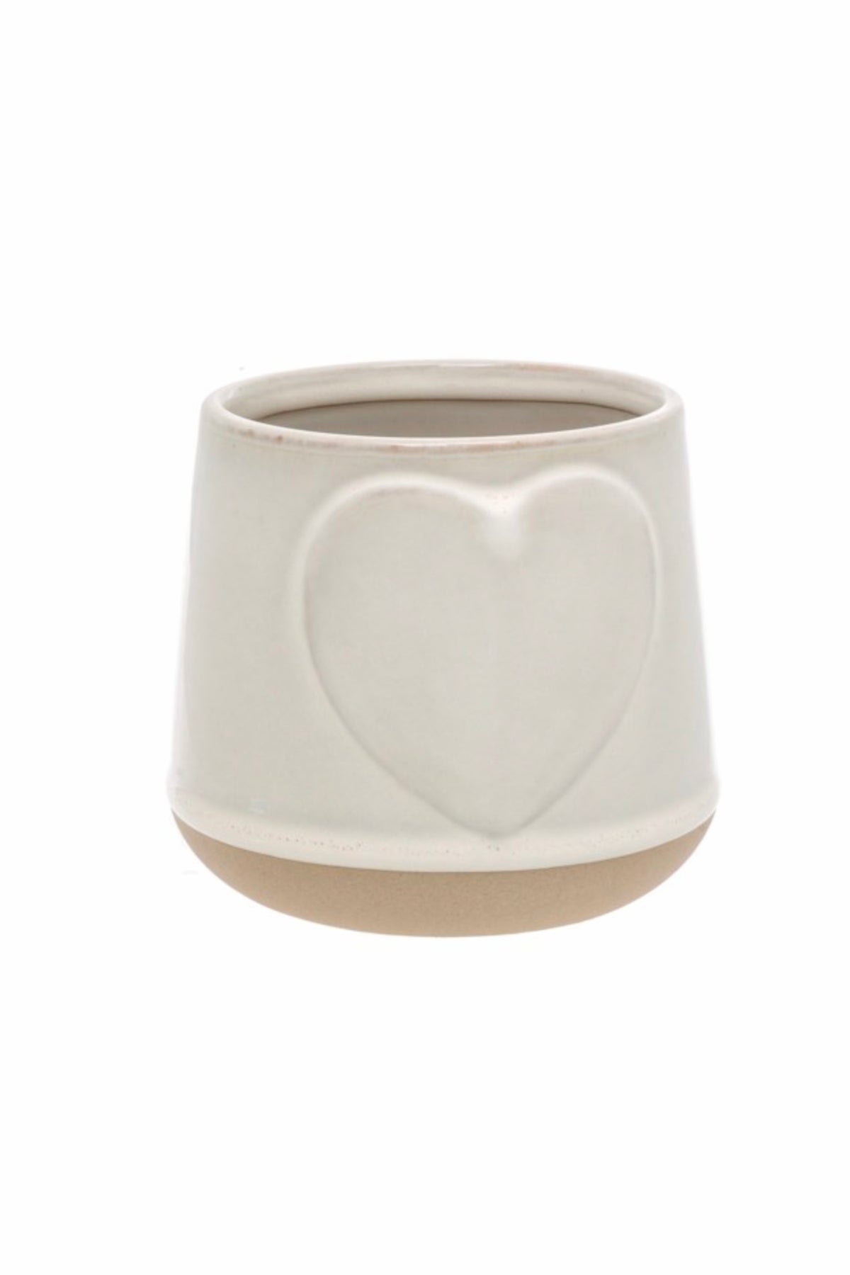 Stoneware| heart| pot|