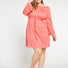 Aqua Bay Swim Co, linen dress, swimwear cover up canada,  off the shoulder dress, shop swimsuit cover-ups,  coral swimsuit cover up