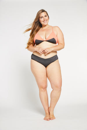 Aqua Bay Swim Co, sporty bikinis, swimwear canada, cute bikinis Canada, bikini bottoms canada, grey swimsuits