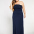 Aqua Bay co| navy| blue| convertible| strapless| long| rayon| from| bamboo| maxi| dress| and| skirt|