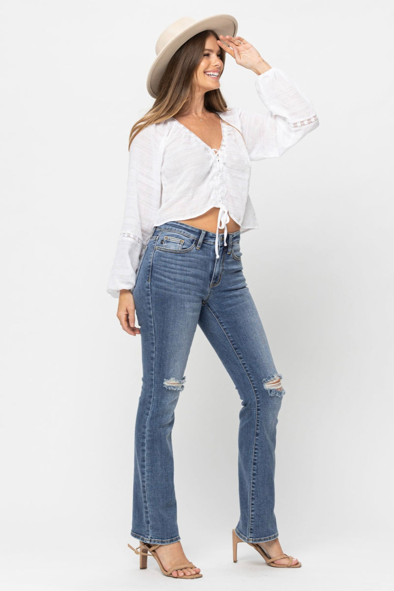 Boot cut jeans