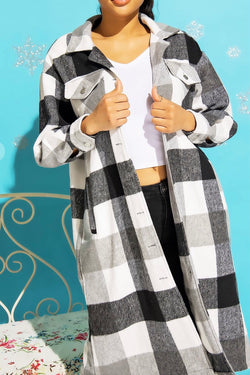 Perfectly Plaid Long Shacket