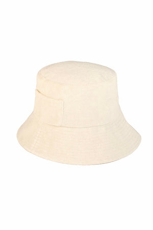 Lack of Color Beige Terry Bucket Hat