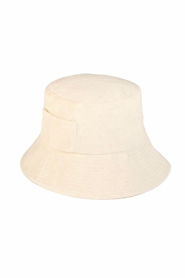 Lack of Color Beige Terry Bucket Hat