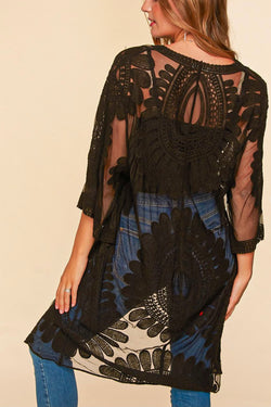 Midi Lace Boho Duster