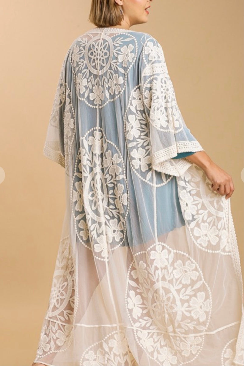 Long Lace Boho Duster