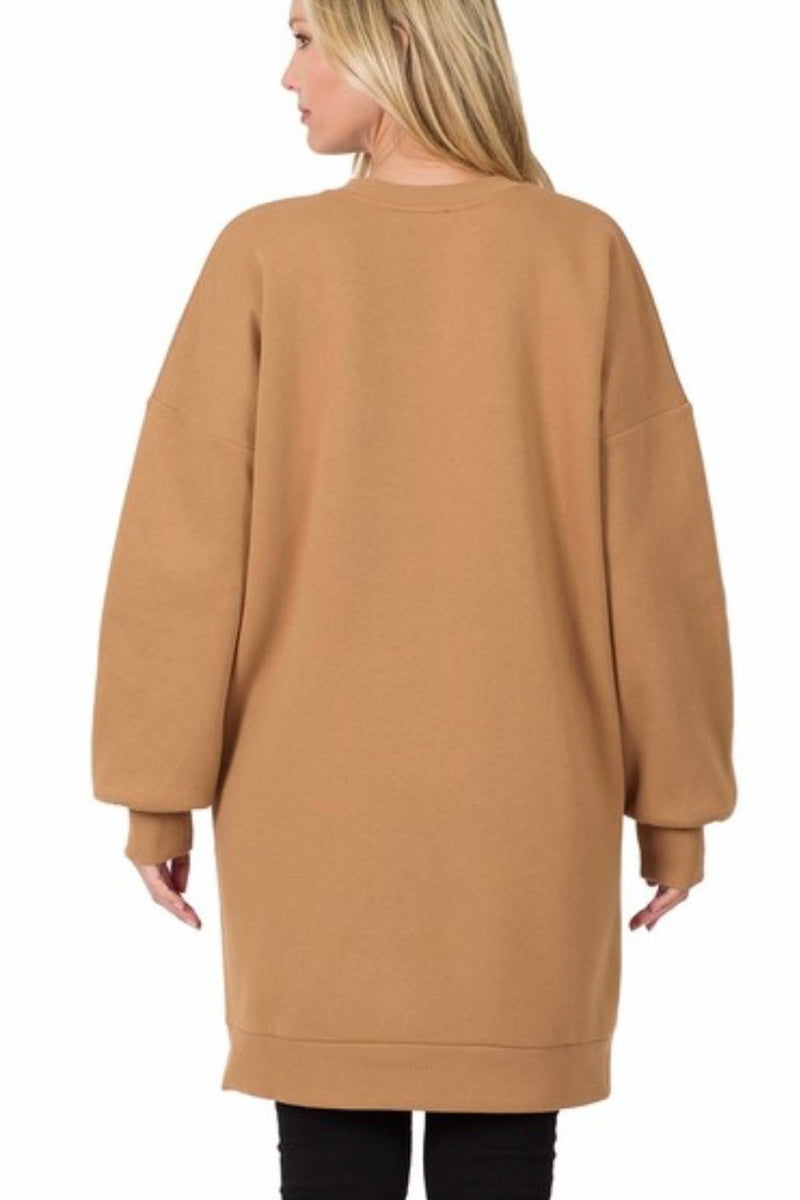 Sarah Crew Neck Tunic with Pockets