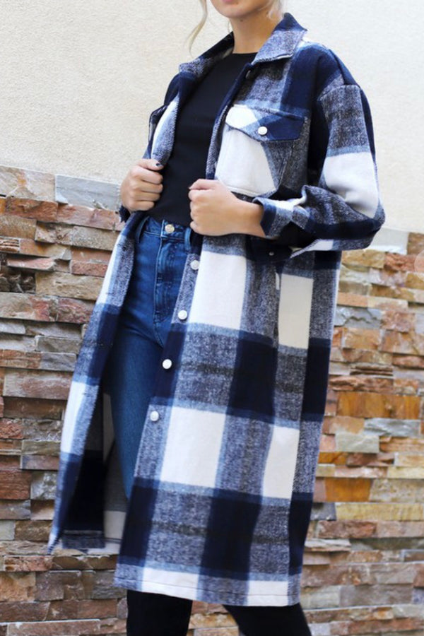 Perfectly Plaid Long Shacket