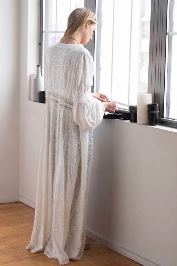 Free People Shady Palm Maxi Top - Last One Size M