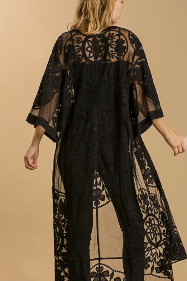 Long Lace Boho Duster