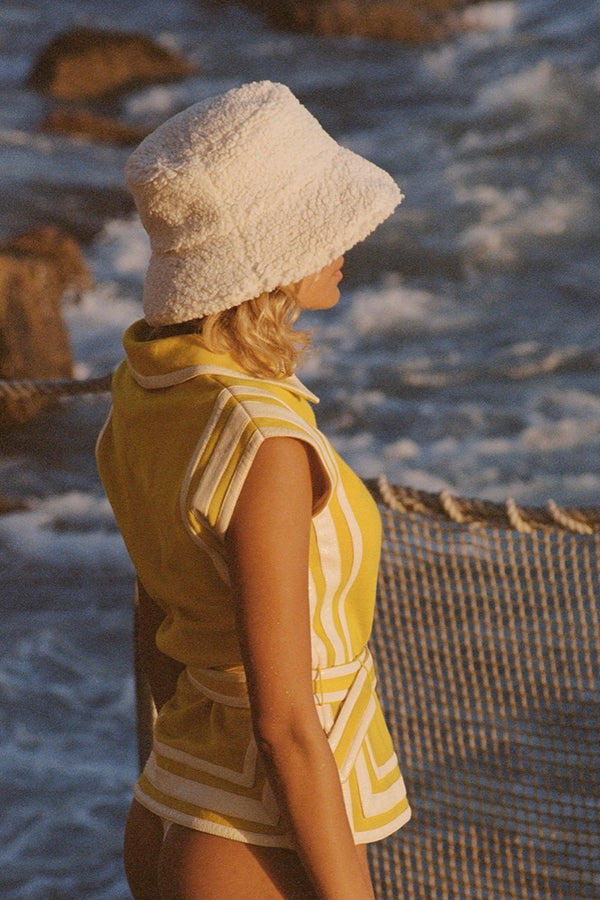 Lack of Color Ivory Teddy Bucket Hat