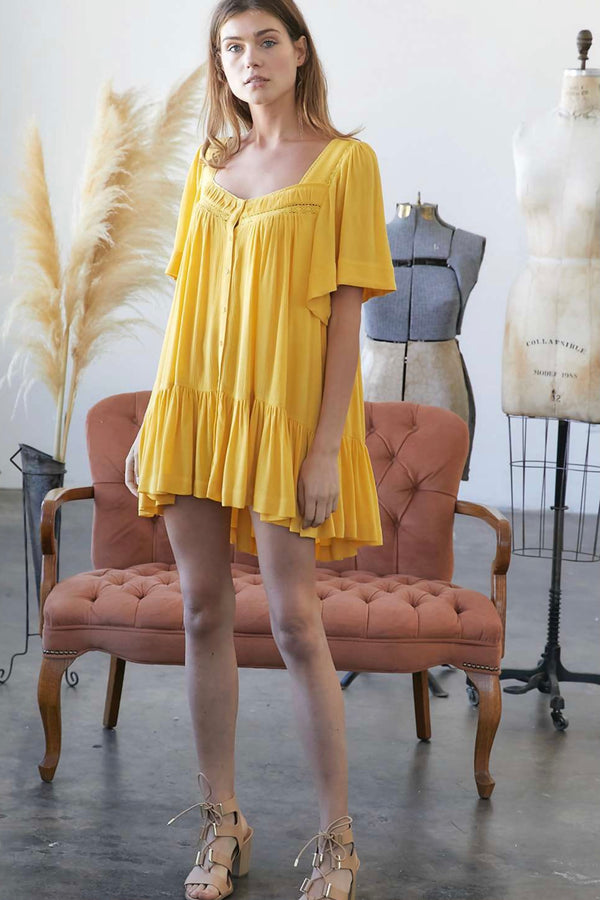 Hello Sunshine Baby Doll Dress