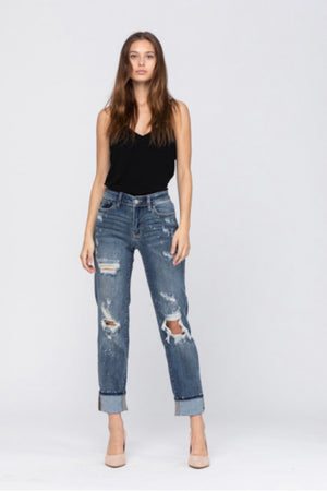 Take me to town distressed boyfriend jeans
