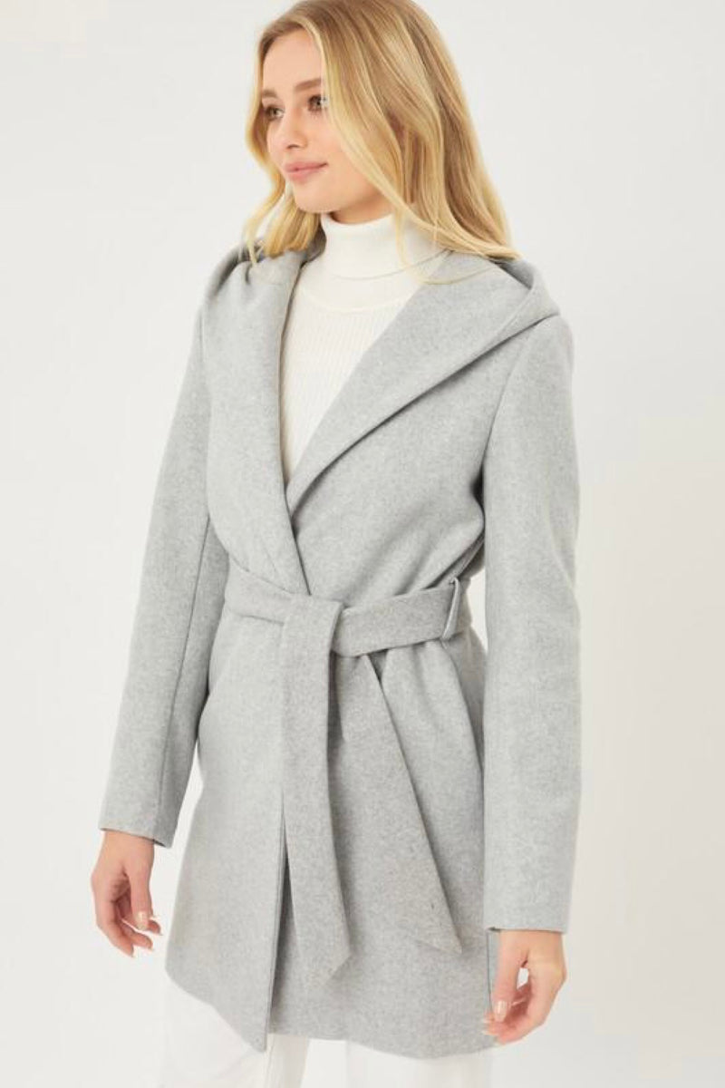 Shay Belted Hooded Coat