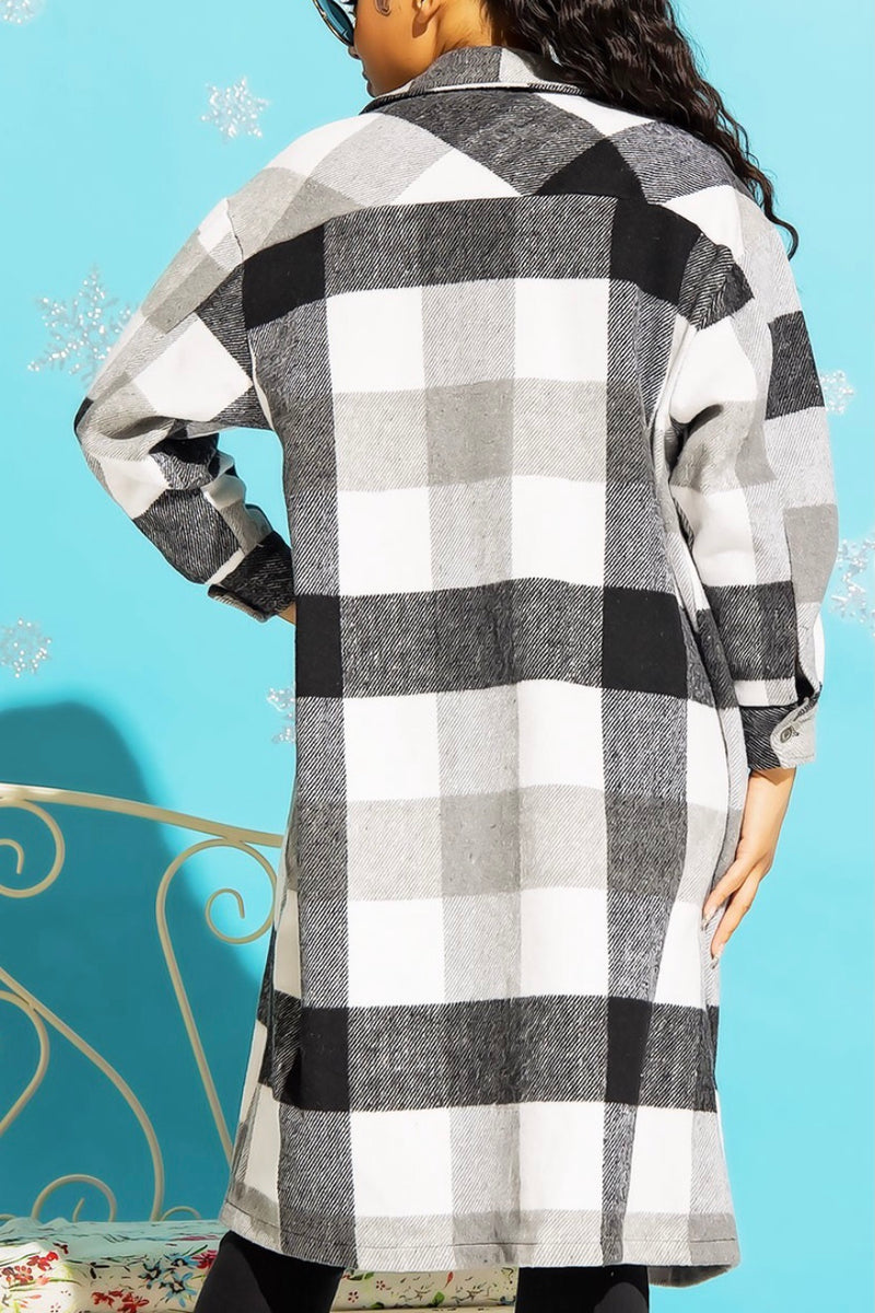 Perfectly Plaid Long Shacket