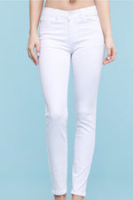 White|Midrise|skinny|jeans|