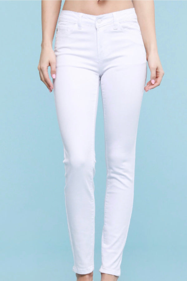 White|Midrise|skinny|jeans|