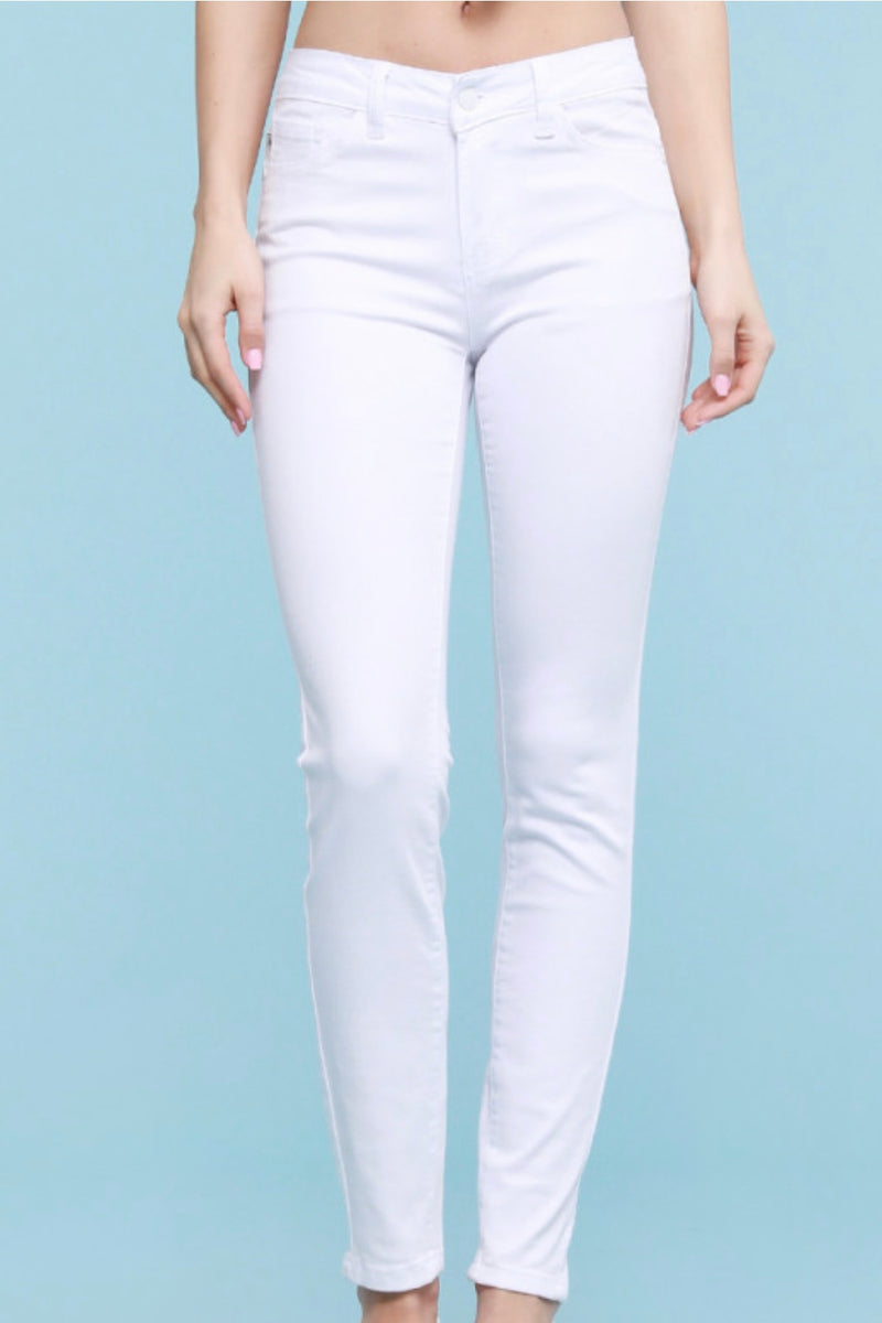 White|Midrise|skinny|jeans|