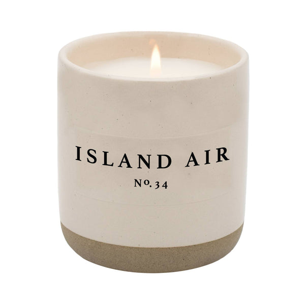 Island Air Soy Candle | Stoneware Candle Jar
