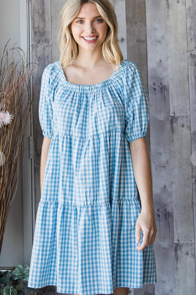 Marley Gingham Cotton Dress - Size 3X