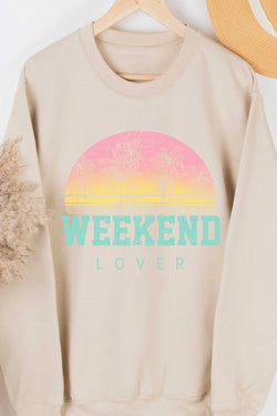 Weekend| lover| crewNeck| sweatshirt|