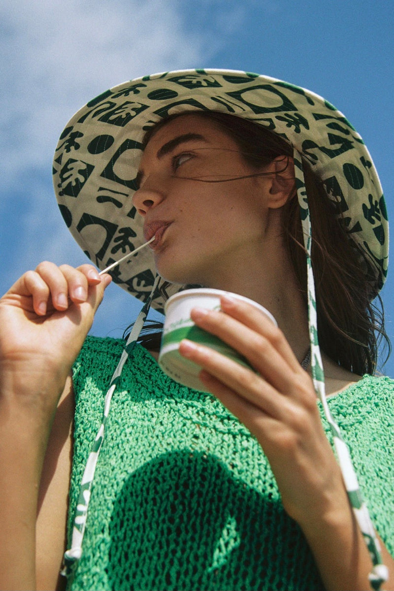 Lack of Color Formes Green Holiday Bucket Hat - Last One Size M/L