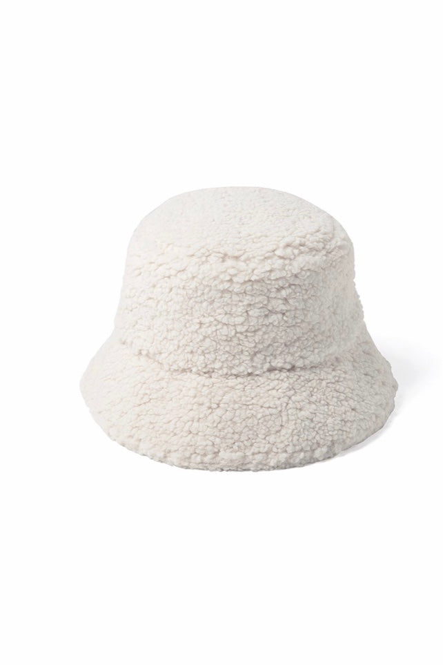 Lack of Color Ivory Teddy Bucket Hat