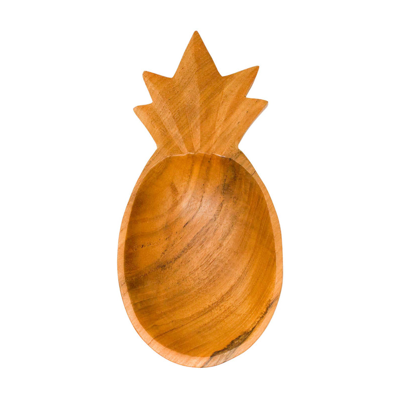 Teak| wood| pineapple| bowl|