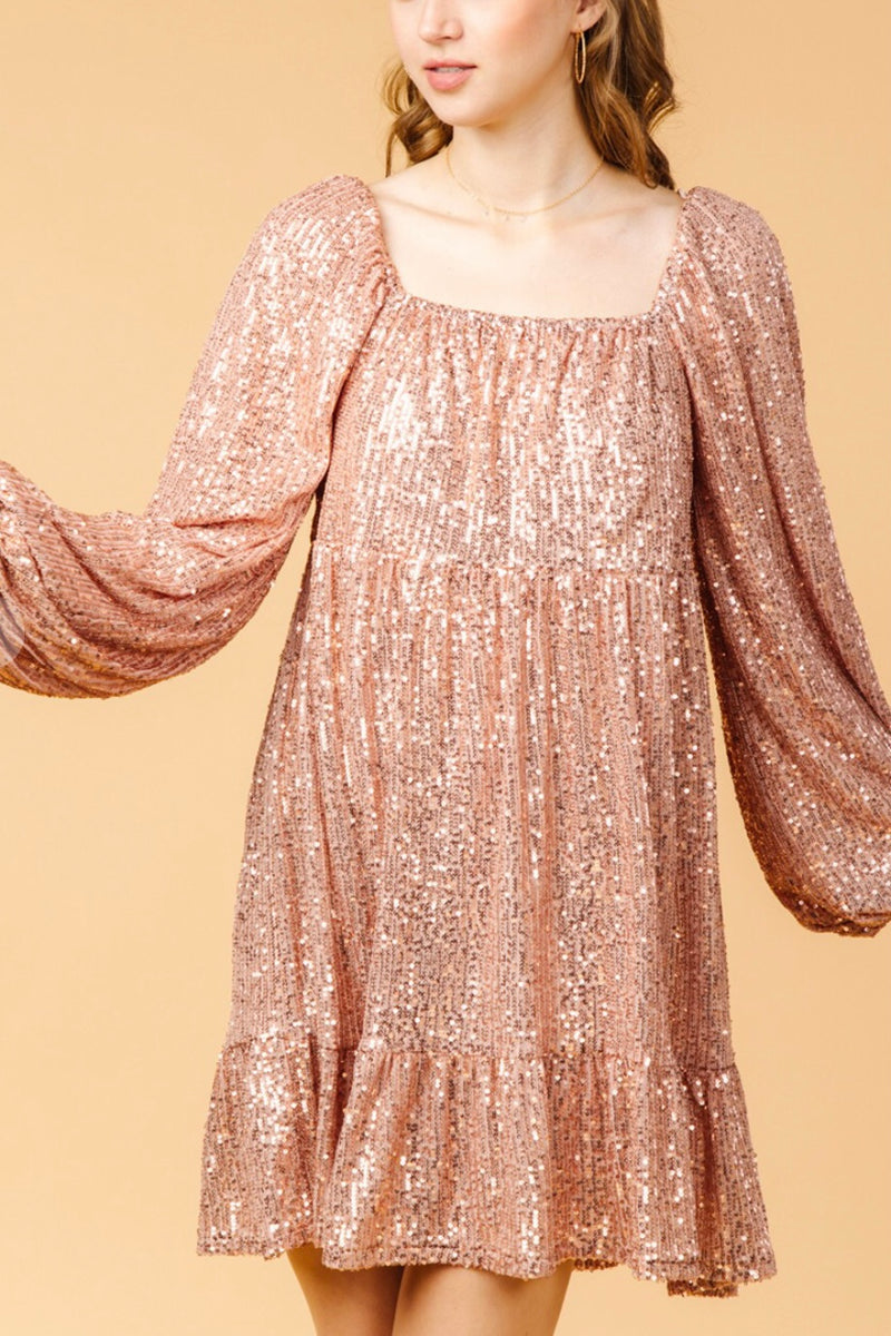 Rose Sparkles Babydoll Dress - Last One Size 3X