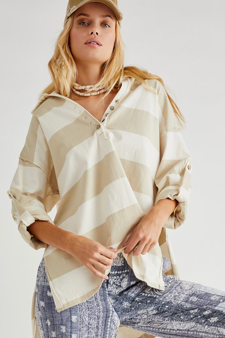 Free People Peyton Rugby Shirt