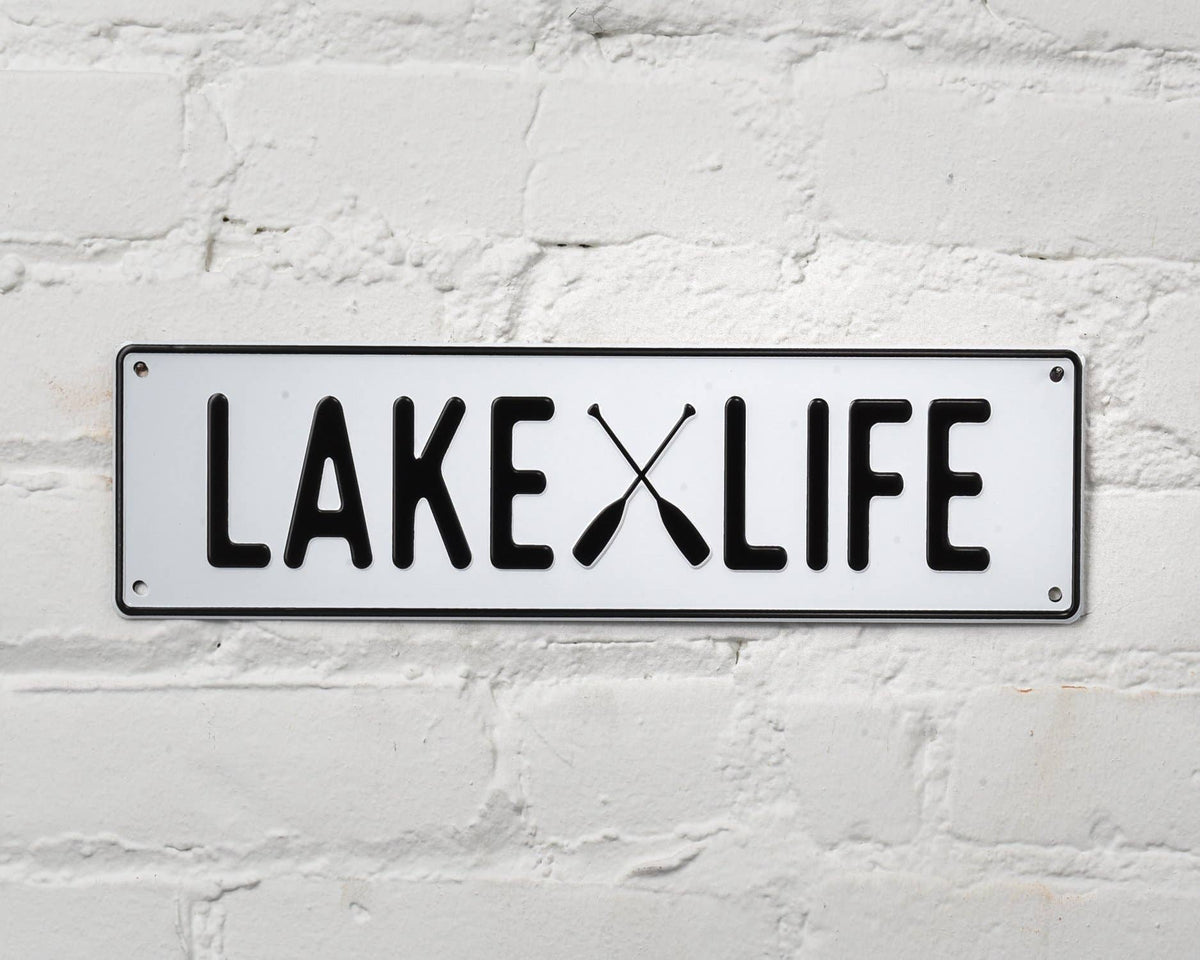 Lake Life Aluminum Sign