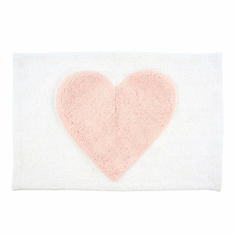 Pink Heart Bath Mat