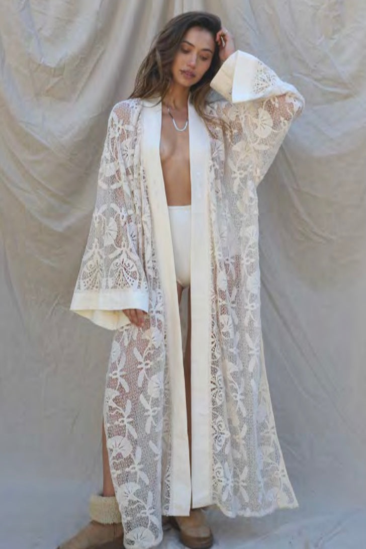 Reflection Flamingo Heights Bohemian Kimono - Last One XS/S