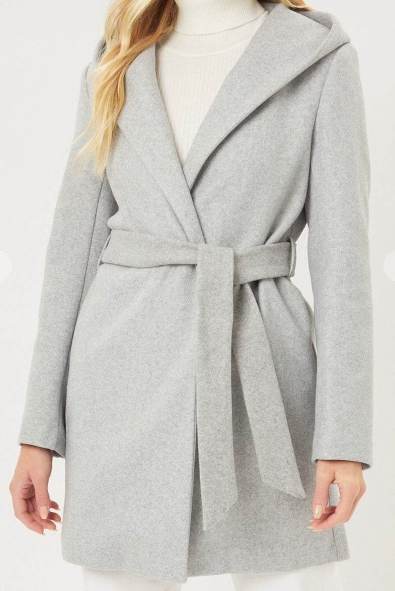 Shay Belted Hooded Coat