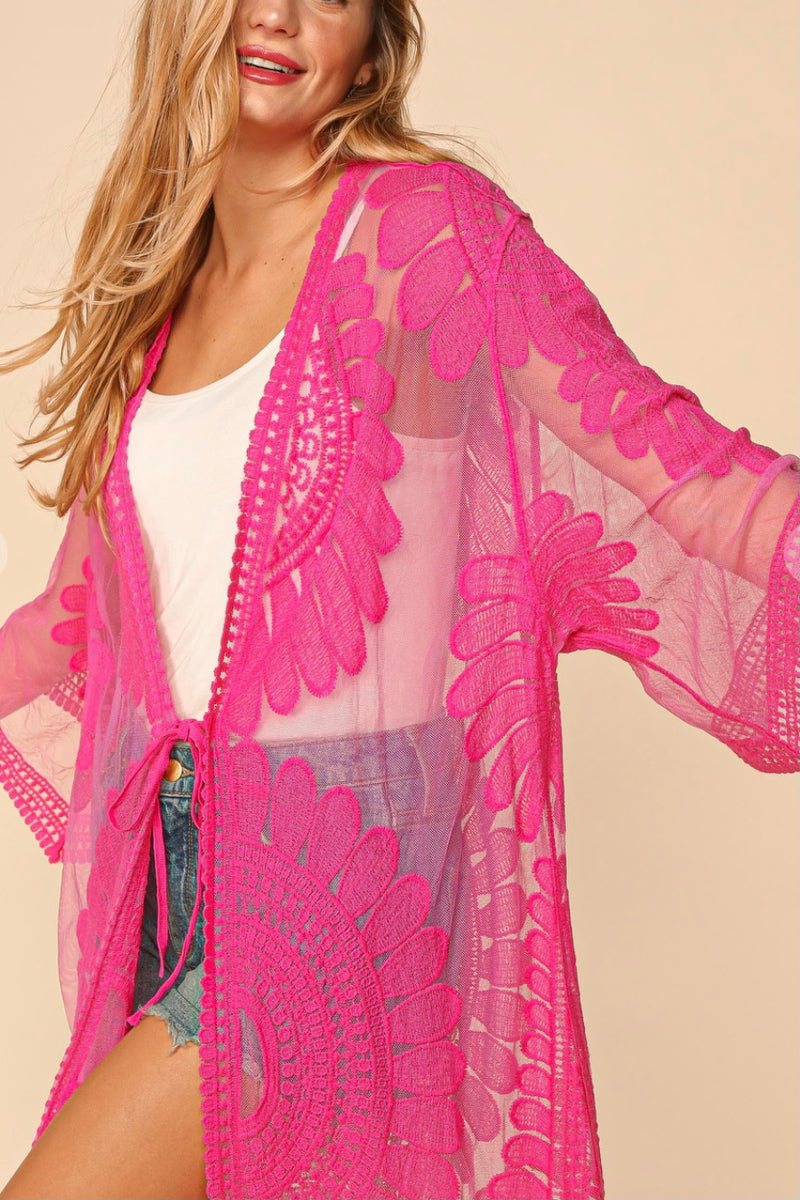 Midi Lace Boho Duster