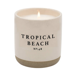 Tropical Beach Soy Candle | Stoneware Candle Jar