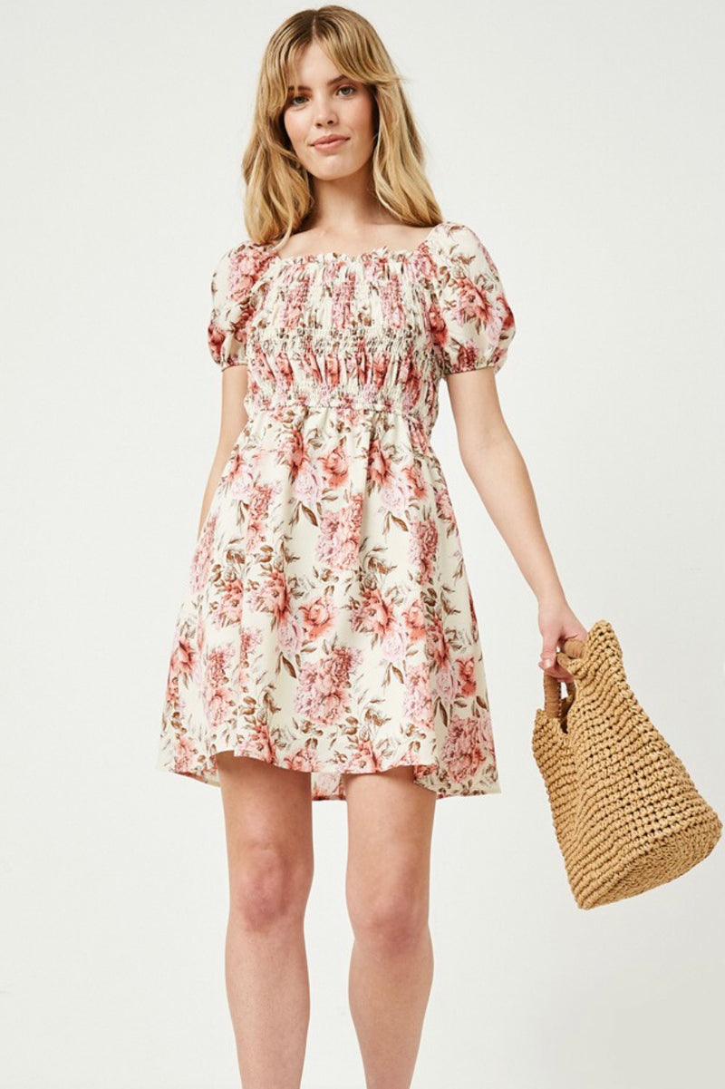 Stop and Smell the Flowers Mini Dress