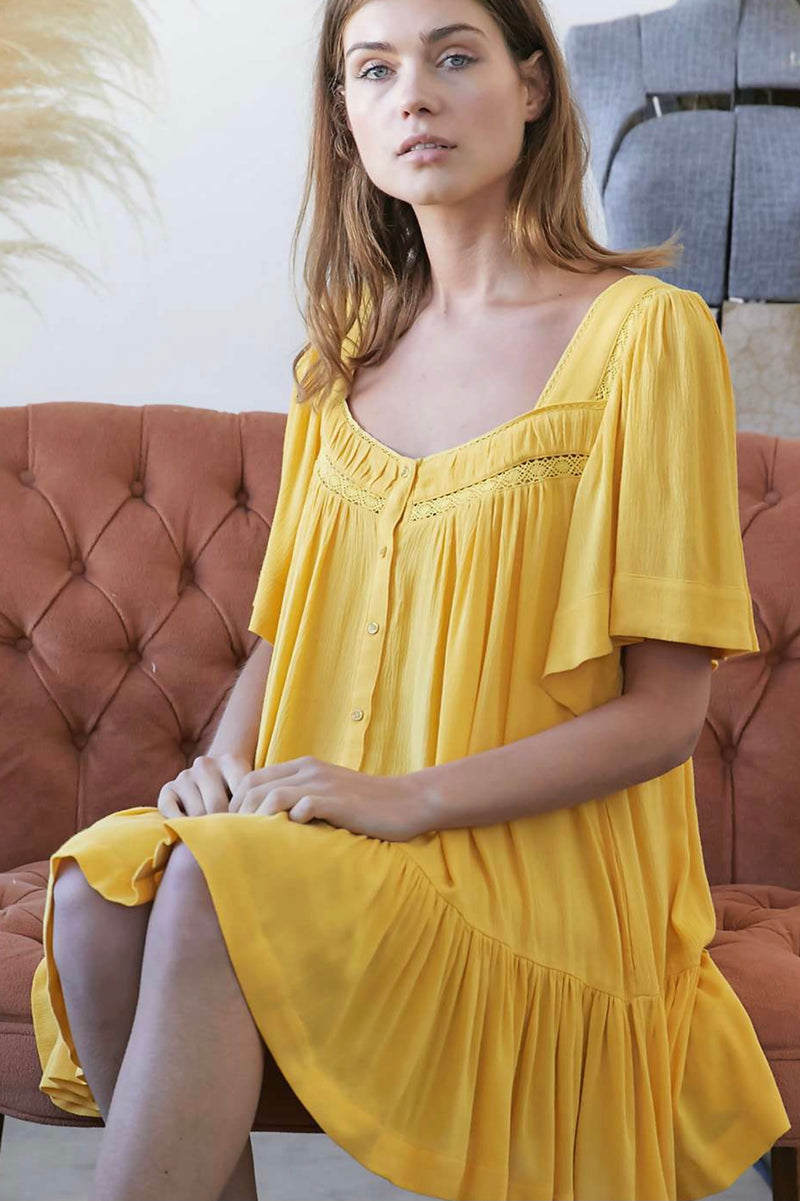 Hello Sunshine Baby Doll Dress
