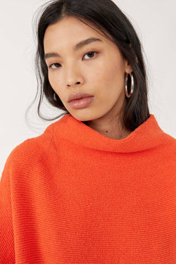 Free People Slouchy Ottoman Tunic Sweater in Audacious - Size S