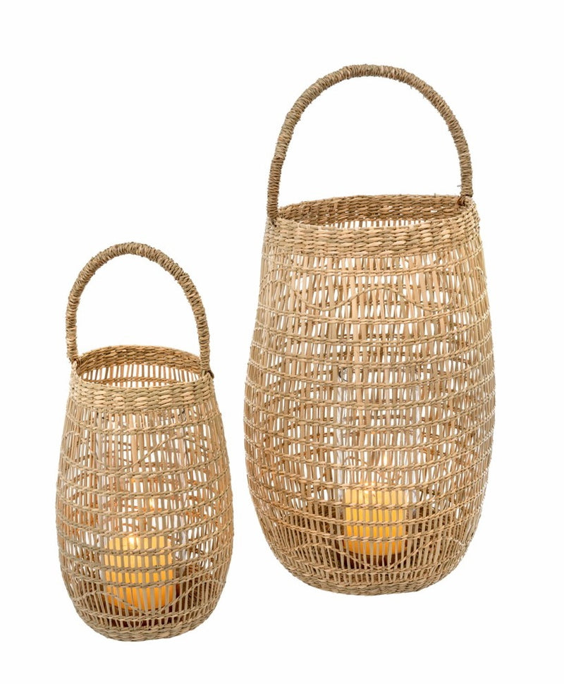 Soleil Seagrass Lanterns Set of 2