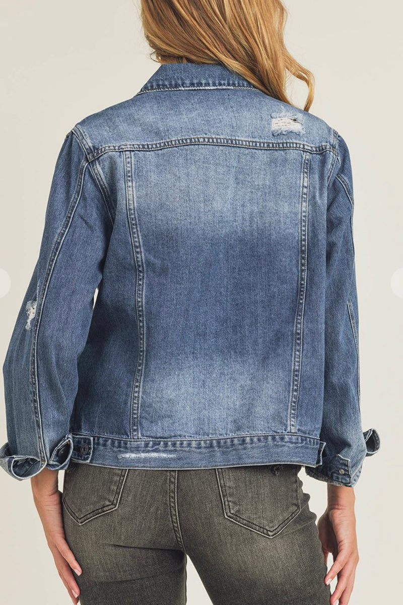 Classic Vintage Relaxed Fit Denim Jacket